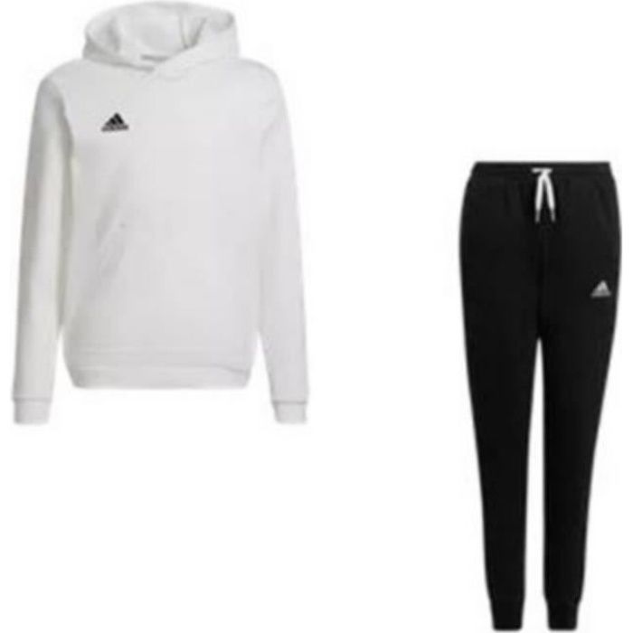 Jogging Polaire Garcon Adidas Blanc Respirant Multisport