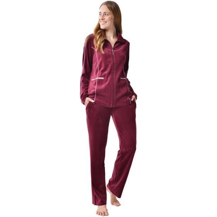 Ensemble jogging femme velours 2025