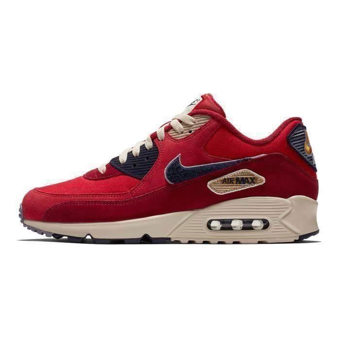 Basket Air Max 90 Premium SE Homme Rouge Rouge Blanc Cdiscount