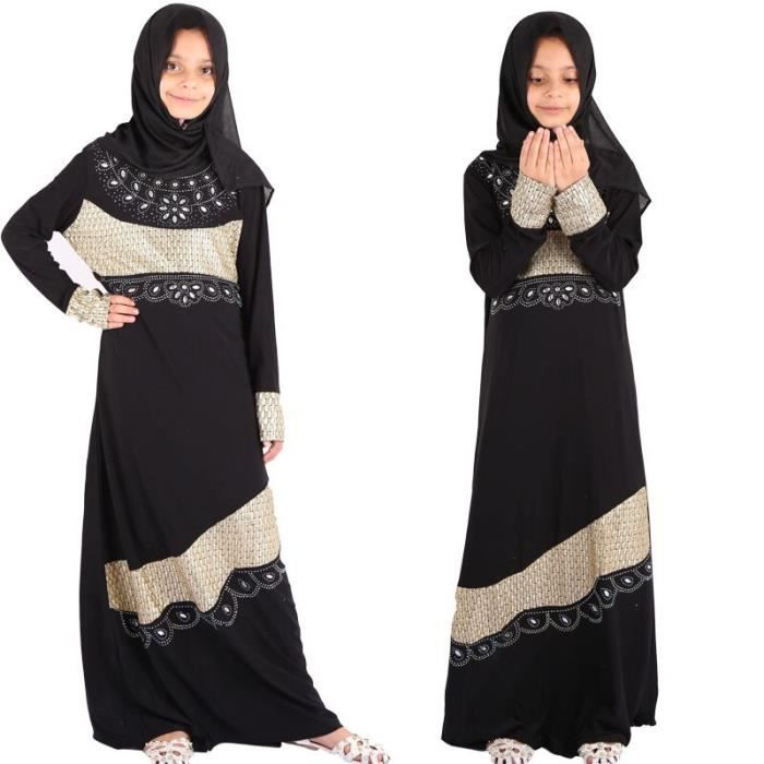 Abaya Robe De Prière Femme - Caftan Long Avec Hijab - Style Dubaï, Polyester, Toutes Saisons - 10