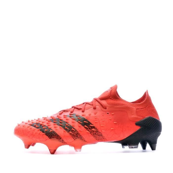 Chaussures de foot Rouges Adidas Predator Freak .1 L SG Cdiscount Sport