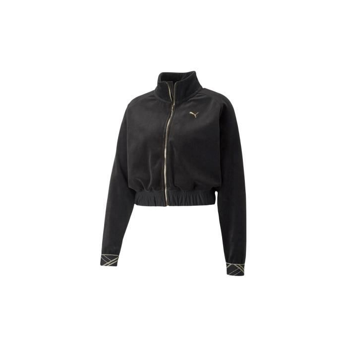 Puma noir top velour femme