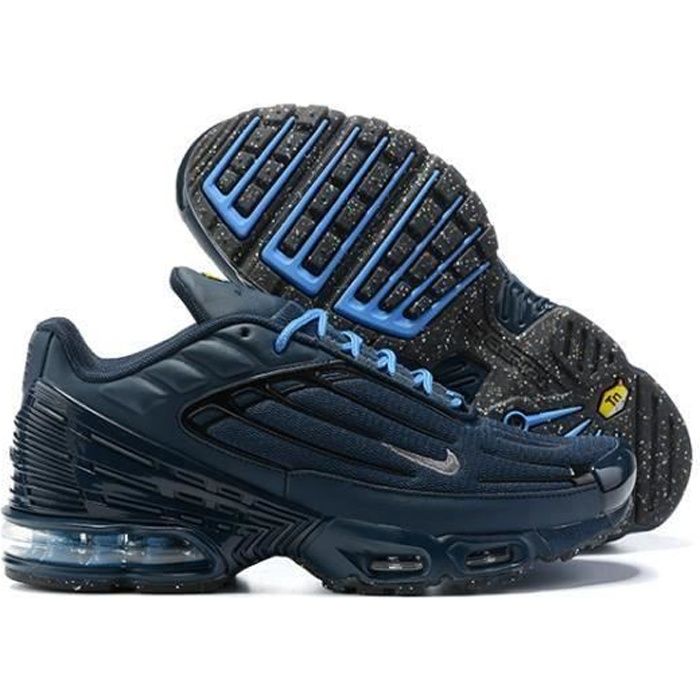 Baskets TN 3 Plus Homme Chaussures Entrainement de Sport Navy Bleu Bleu Cdiscount Chaussures