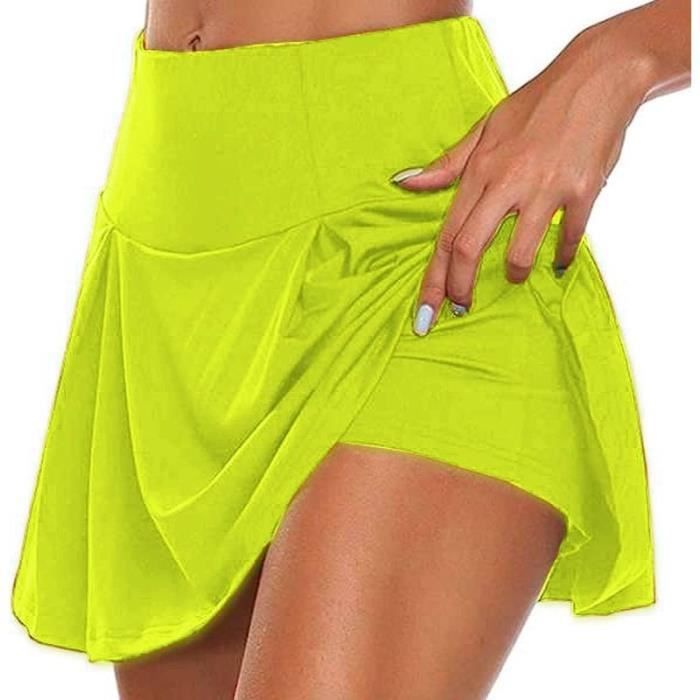 Jupe Femme Ete Casual Tennis Pliss e Jupe Runnings Yoga Chic et