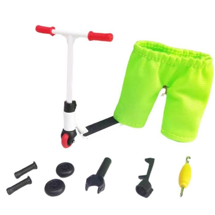 Pack 4 Scooters Dedo 4 Patinetes De Dedo De Metal Para Niños - Colores Brillantes, Juguete Mini Scooter Finger Stunt, Regalo Divertido Mini Patinetes Dedo