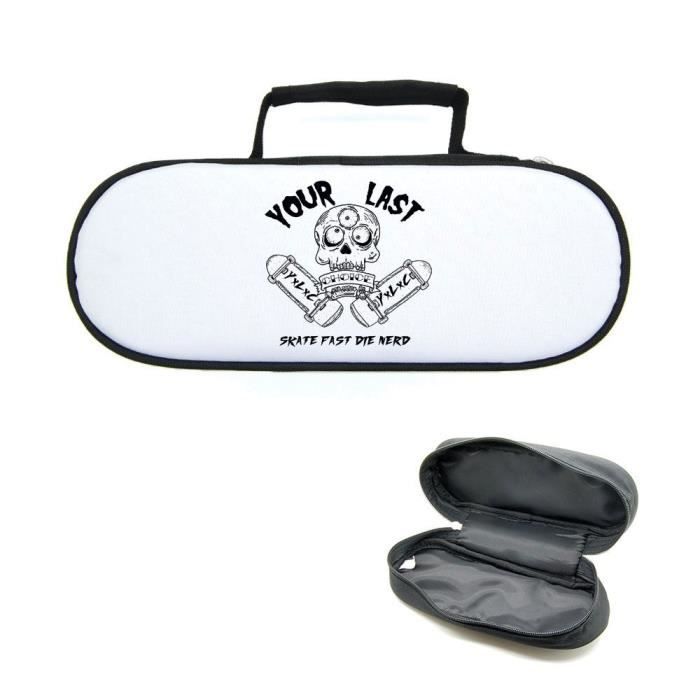 Sacoche housse pour boules de p tanque t te de mort skateboard