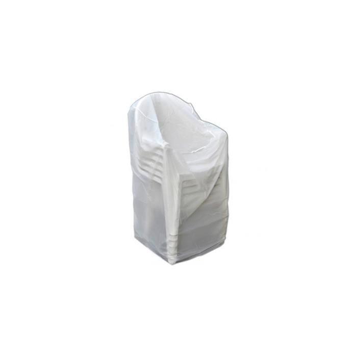 Housse ECO platinium 90 gr/m2 90 x 70 x Ht. 115 cm pour chaises avec accoudoirs - PRH09091X71 - Ribiland