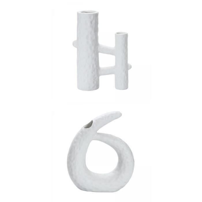 Vase Nordique Imitation Céramique Incassable – Plastique PE Léger – Décoration Maison Design Moderne