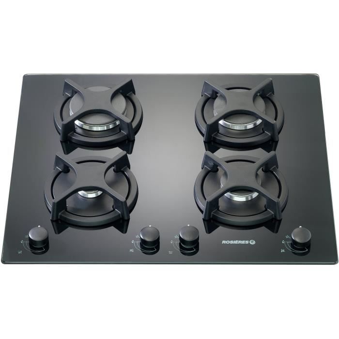 ROSIERES RTV640FPN Table de cuisson gaz 4 foyers 8750W L56 x
