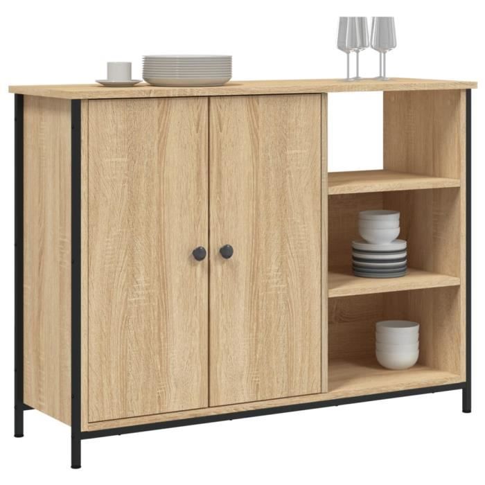 Buffet Chêne Artisanal 60 X 35 X 70 Cm Bois D'ingénierie VidaXL