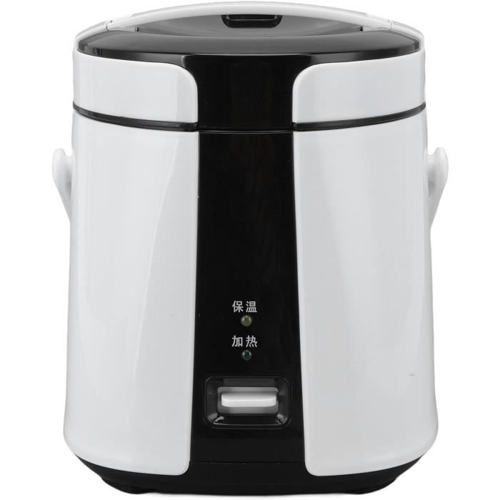 Mini Cuiseur à Riz, Cuiseur à Vapeur électrique 12V 100W 1L Cuiseur A Vapeur De Voyage Portable Petit Tout En 1 Multi Cooker Pot Etanche Antiadhesif Fonction De Maintien Au Chaudblanc 79824382