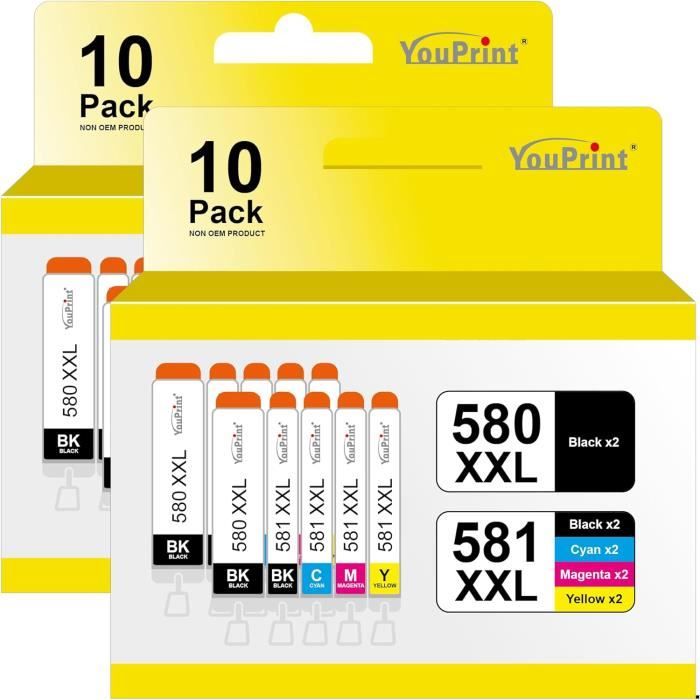 Cartouche Canon PGI 580 XXL PGBK 1970C001