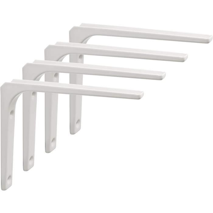 Équerre de Fixation pour Étagère Équerre Murale Charge Lourde 150x125mm Support Etagere Murale Noir avec Vis Équerre Étagère Murale en forme de L AvoDovA 2PCS Équerre Étagère