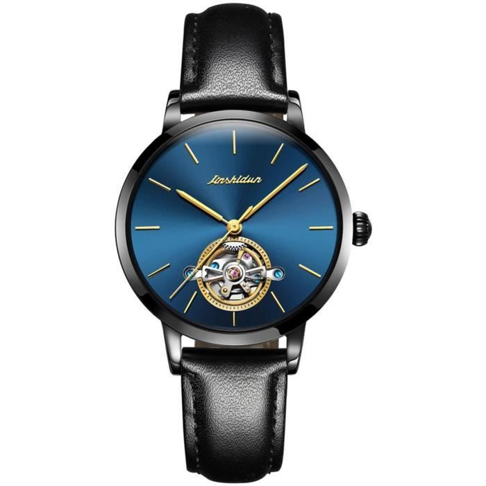 Montre automatique femme marque de Luxe 2020 mecanique Cuir de