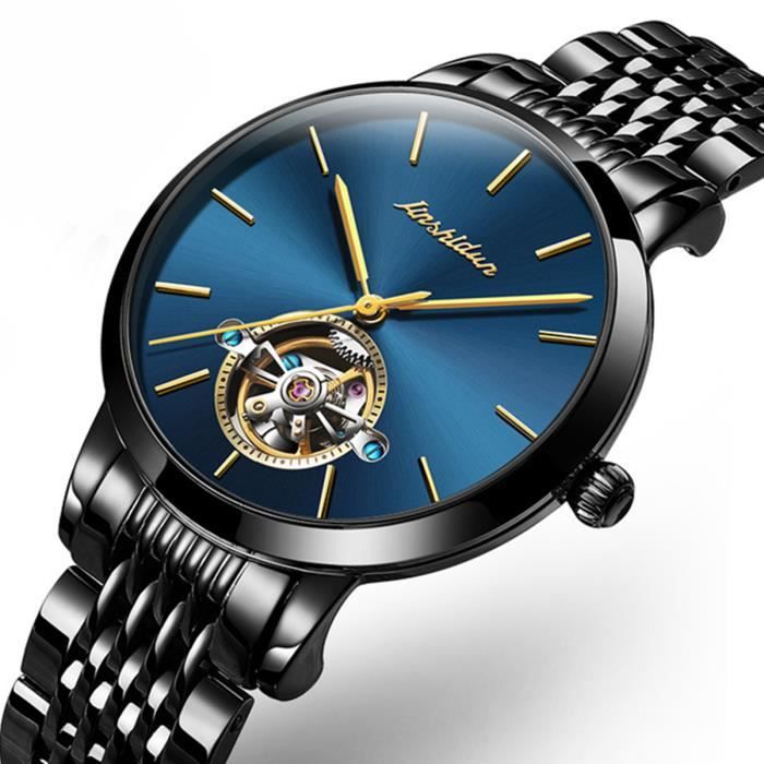 Montre automatique femme luxe acier étanche bleu , - Achat/vente