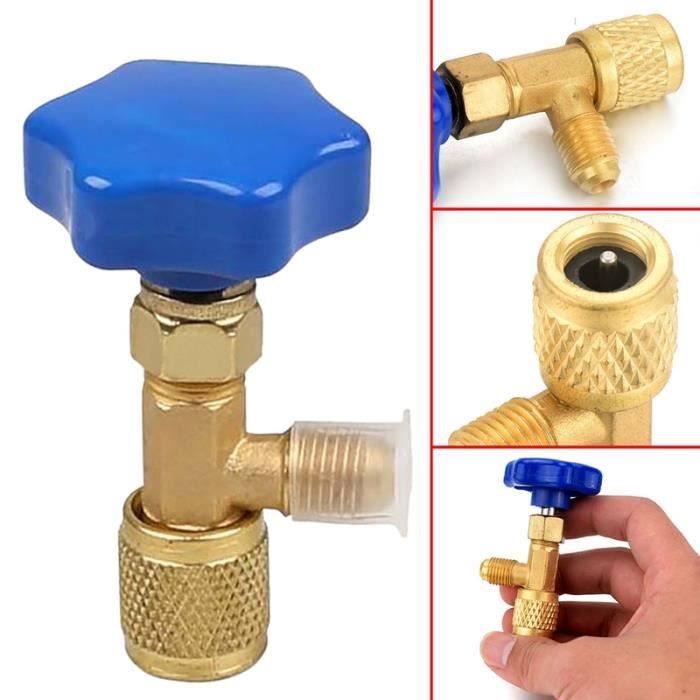 Ouvreur De Bouteille De Vanne De Distribution Basse Pression Connecteur 1 4 Sae Robinet De Boite De Bouteille De Refrigerant Pour Achat Vente Robinet De Regulation Ouvreur De Bouteille De Vanne Cdiscount