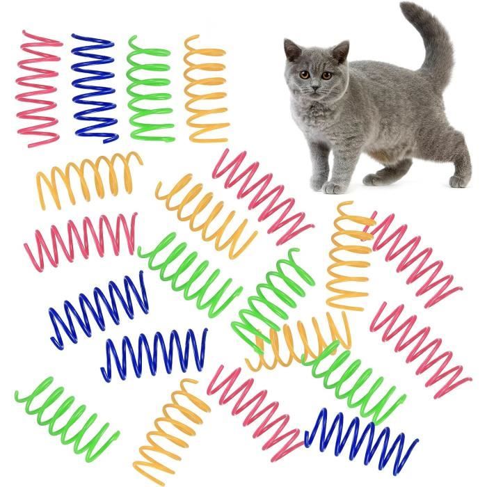 40 Ressorts Jouets Pour Chat - Couleurs Vives Rebond Imprévisible Anti-ennui Exercice Interactif