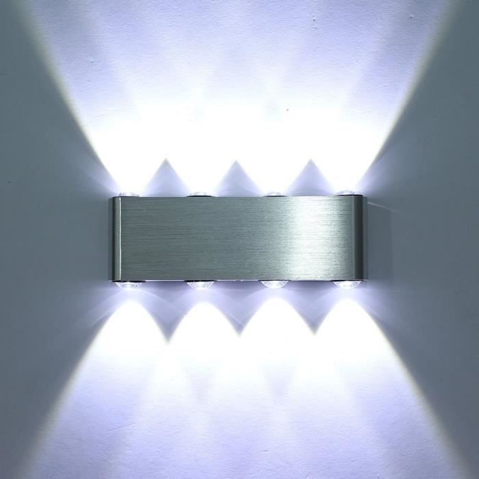 Lee canvas Aptitude Applique Murale LED - 8 Ampoules - Intérieur - Cdiscount Maison