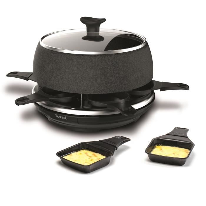 TEFAL Appareil à raclette, 6 personnes, Compact, Rangement facile, Livre de recettes inclus, Fabriqué en France RE12C801