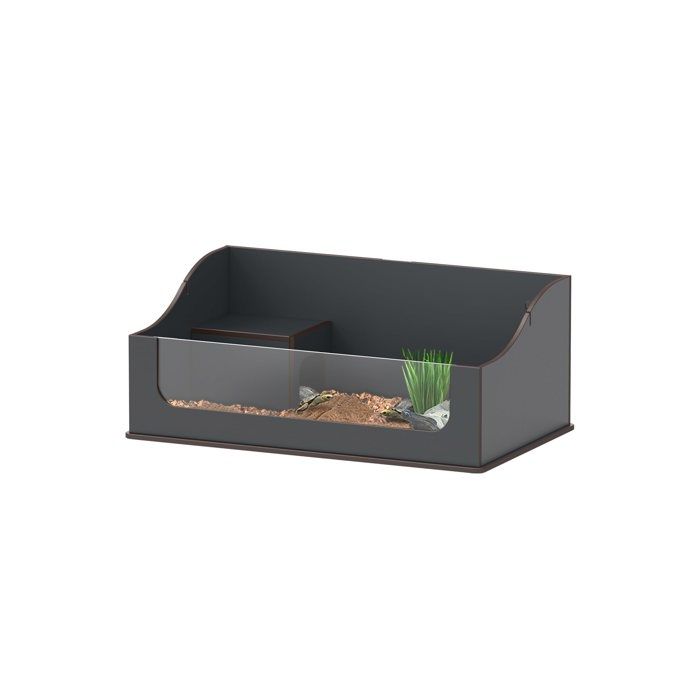 Comparer les prix de Terrarium tortue Terra Tortum 75 - Terratlantis Gris