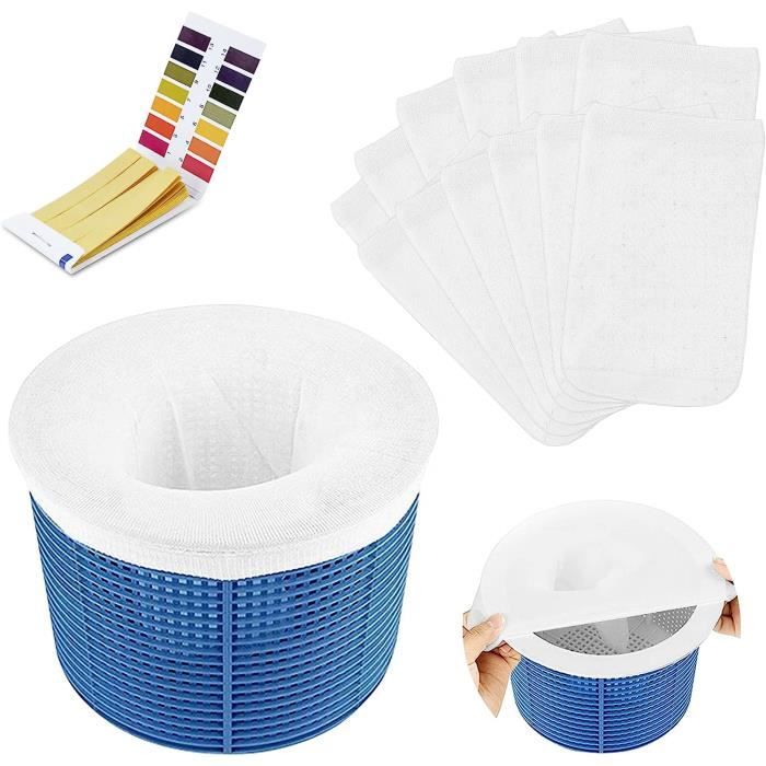 Lot 10 Chaussettes Skimmer Piscine JCUGSBS – Filtres Chaussettes Pour Panier Écumeur, Protection Pompe Et Propreté