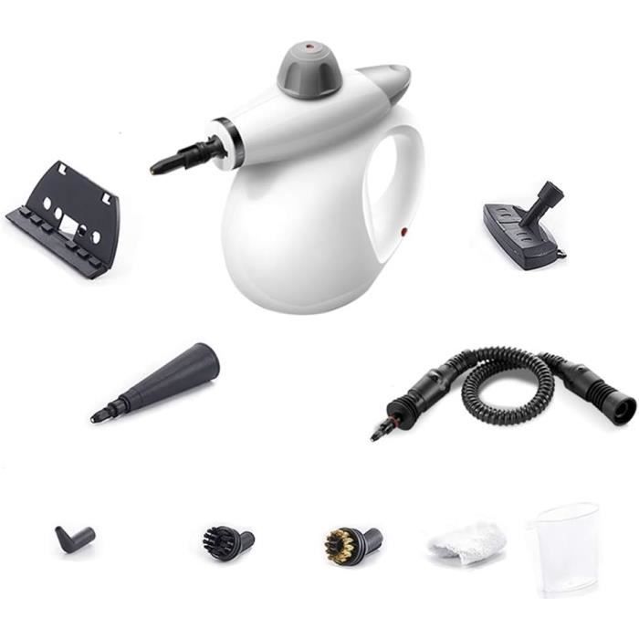 Nettoyeur Haute Température MINENICE Nettoyeur Vapeur Portable 1000W - 10 Accessoires Pour Maison Et Voiture Nettoyant Vapeur