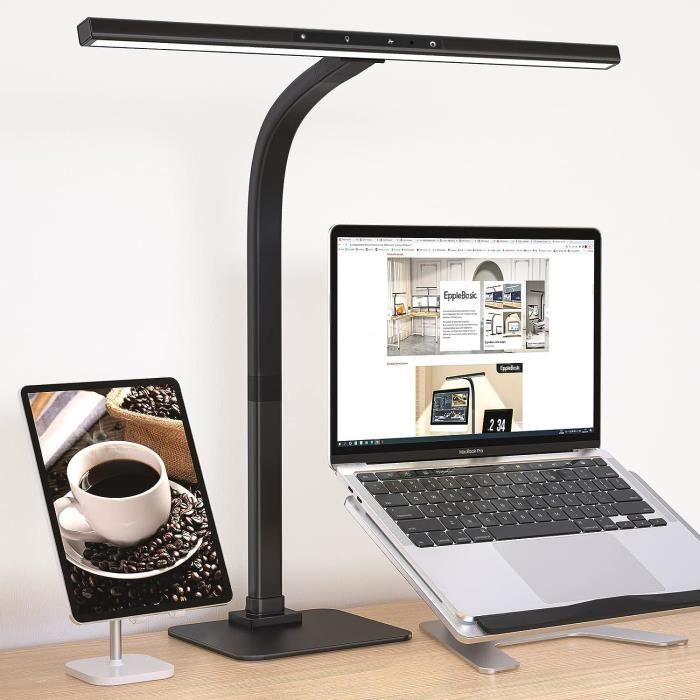 Lampe Bureau Led Avec Socle Pour Bureau À Domicile,Gradation+6 Modes De ...