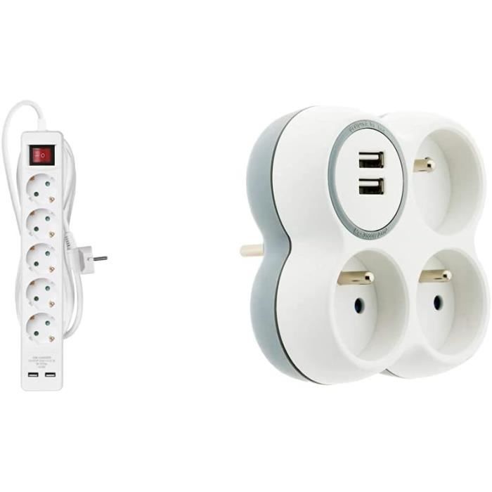 Bloc Multiprise 6 Prises - à Visser - Rue Du Commerce