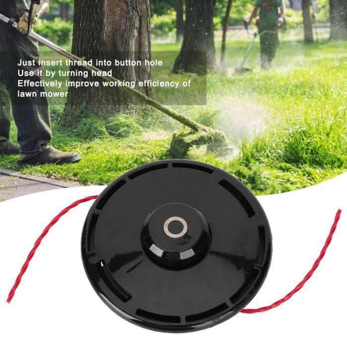 Tête Universelle Tondeuse Débroussailleuse Aluminium - Tête De Pelouse Chaîne Trimmer Pro Jardin Extérieur