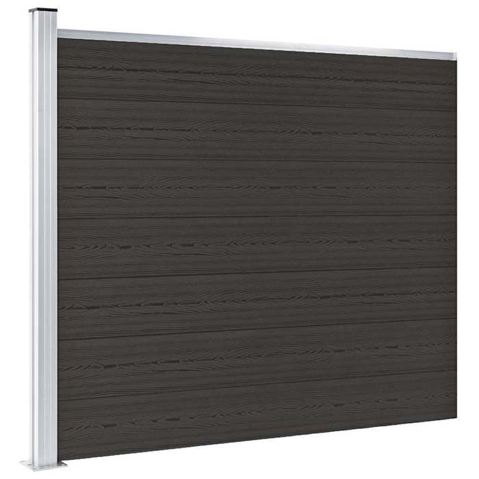 vidaXL Panneau de Clôture Barrière de Jardin Mur de Clôture Bordure de Balcon Patio Terrasse Arrière-cour Extérieur WPC 148985
