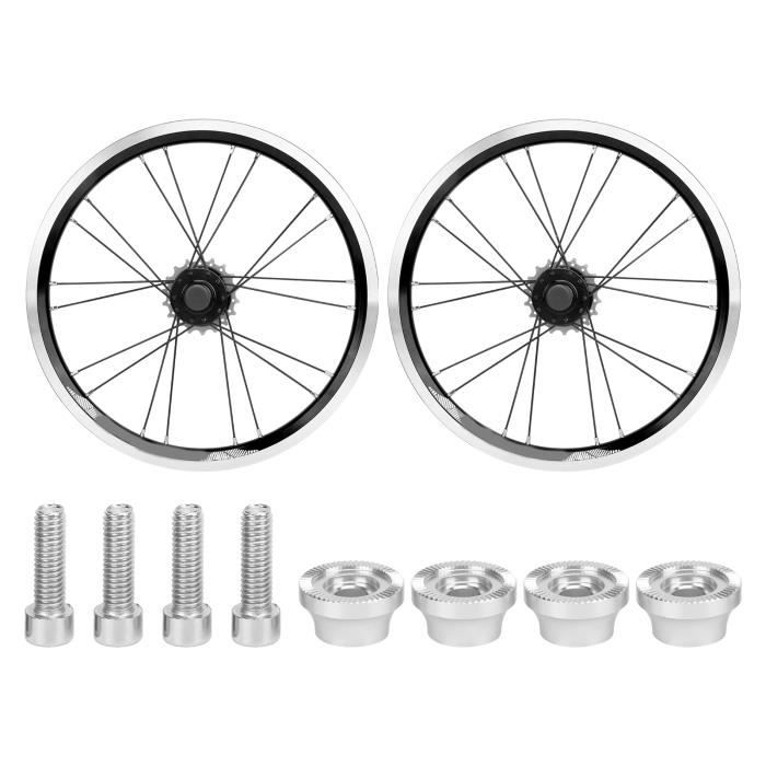 Paire de roues de frein sur jante de velo SPOMANN 16 pouces VINGVO Frein a disque 5 vitesses avant 2 Cdiscount Sport