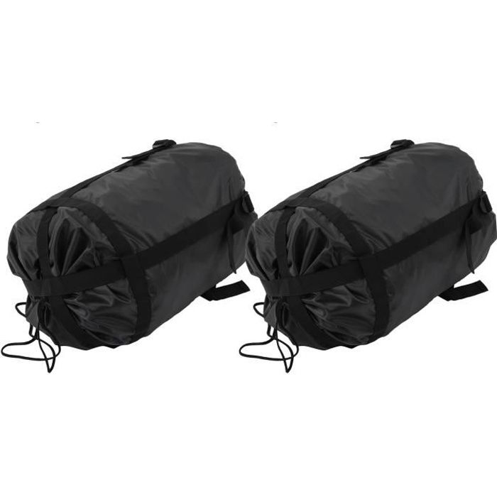 TIP HW-YSD-201202 Sac de couchage de camping en plein air, 2 pièces, sac de rangement de compression pour adulte