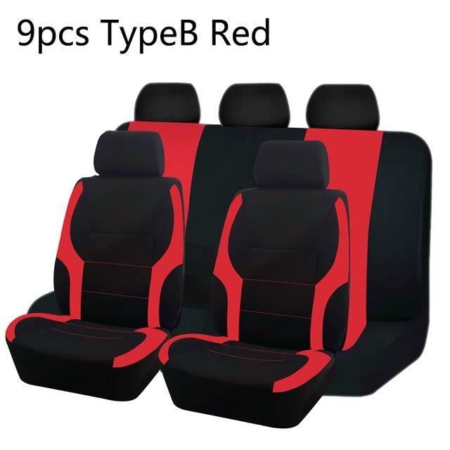 COUVRE SIEGE,TypeB Red 5 seat--AUTO PLUS Housses universelles de ...