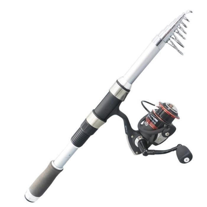 Combo Pêche DAM Full Tech Spinning - Canne 1.80m + Moulinet 2000 - Pour Brochet, Sandre