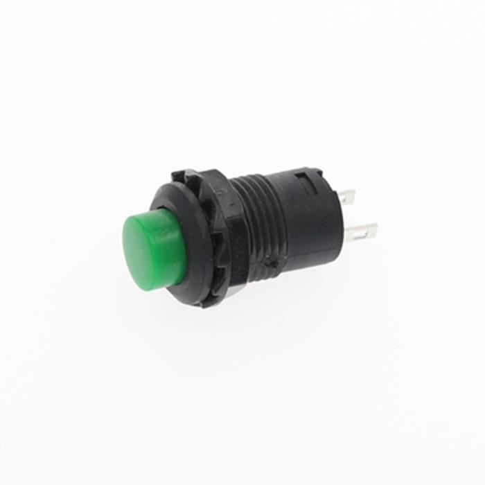 Lot De 10 Interrupteurs à Bouton-poussoir Mini 12mm - 3A/125VAC - Auto-verrouillage Ou Momentané - Rouge, Vert, Bleu, Jaune, Blanc, Noir