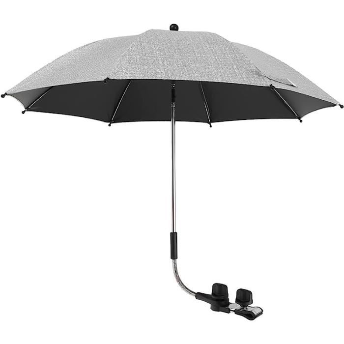 Ombrelle Poussette Universelle, Parasol Anti UV pour Poussette