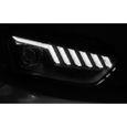Paire de feux phares Audi A4 B8 12-15 Daylight DRL led Noir-38697386-1
