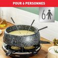 TEFAL Appareil à raclette, 6 personnes, Compact, Rangement facile, Livre de recettes inclus, Fabriqué en France RE12C801-1