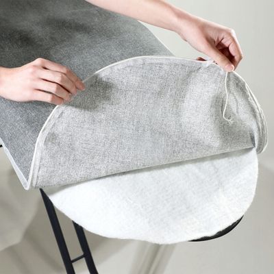 Housse De Table à Repasser Avec Cordon De Serrage Kadax - Gris-bleu, Taille XL (130x48 Cm)