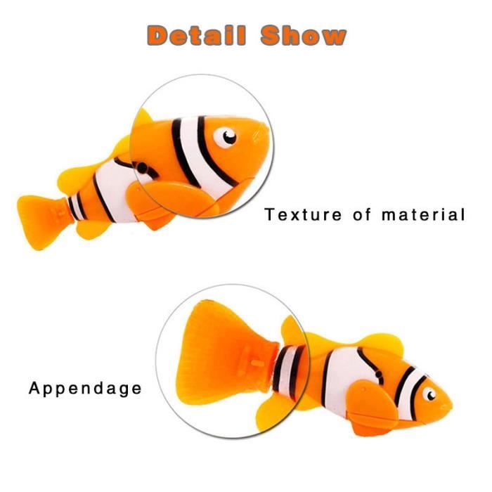 Poisson Robot Bain, 4 pièces Natation Fish Robot, Poisson Jouet Enfant Electronique pour Bebe 0 1 2 3 Ans, Jouets de Douche pour - Puériculture & Eveil bébé