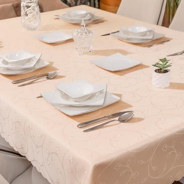 Nappe Lavable Et Anti-Taches Gris Infroissable Anti-Taches Aspect Lin Nappe Lavable Et Anti-Taches Gris Infroissable Anti-Taches Aspect Lin