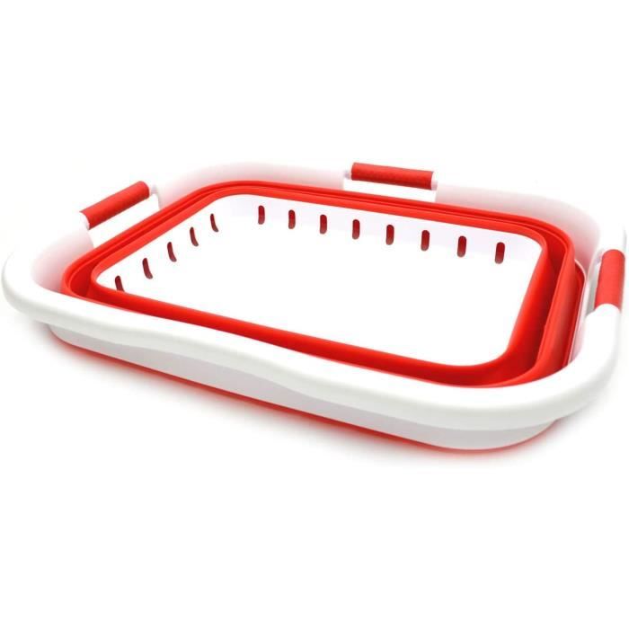 SAMMART Panier à linge pliable en plastique de 41 l - Boîte de rangement pliable - Bac à linge portable - Panier économiseur d'espace, capacité d'eau de 31 l SAMMART Panier à linge pliable en plastique de 41 l - Boîte de rangement pliable - Bac à linge portable - Panier économiseur d'espace, capacité d'eau de 31 l