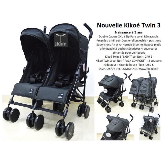 Cdiscount poussette shop canne double
