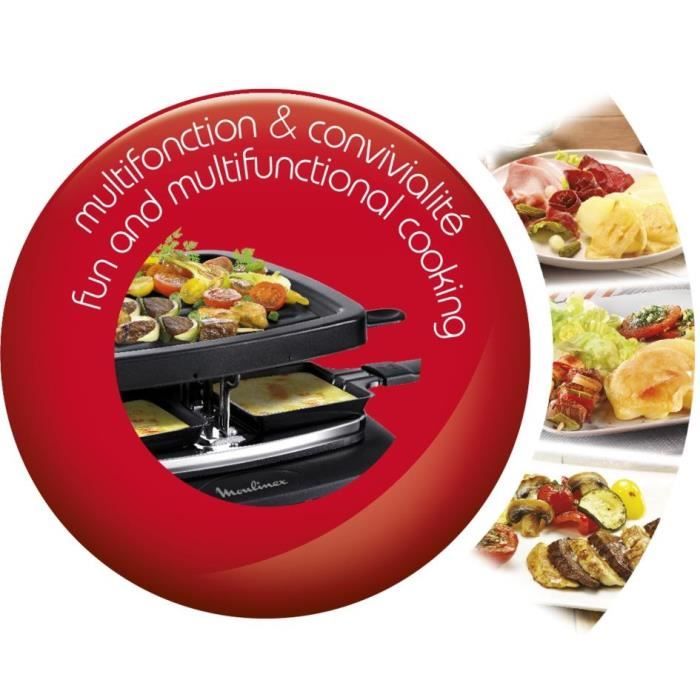 RACLETTE GRILL 4 PERS. MOULINEX - Tendance Plus