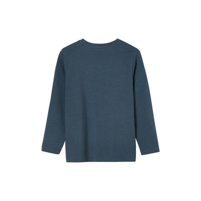 VERTBAUDET T shirt couleur gar on manches longues Bleu Bleu