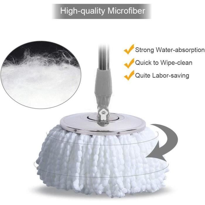 Lot De 12 Lingettes De Rechange Pour Balai Rotatif électrique (sans Fil) - En Fibres Absorbantes - Lavables En Machine - Couleur Verte
