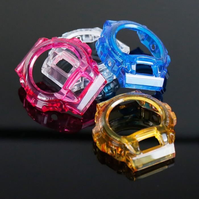 CONNECTEUR DE BRACELET Tr red For DW 6900 DW 6930 Bracelet et coque de montre en Silicone Transparent pour Casio G SHOCK DW 6900