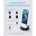 Anker Chargeur a Induction iPhone, Support de Charge sans Fil PowerWave 2-en-1 Lite-2