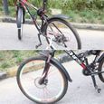 garde-boue avant et arrière en plastique pvc - garde-boue avant et arrière pour vélo vtt - accessoires de cyclisme épais et profil-2