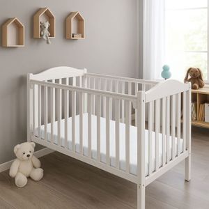 Petite Amélie ® Ledikant - Babybed met matras grijs 70x140 cm Petite Amélie ® Ledikant - Babybed met matras grijs 70x140 cm